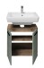 Badezimmer-Set >Vista< (4-tlg.) in Viking Oak / Schilfgrün - 170x190x31 (BxHxT)