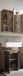 Badezimmer-Set >Vista< (2-tlg.) in Viking Oak / Schwarz - 60x190x31 (BxHxT)