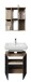 Badezimmer-Set >Vista< (3-tlg.) in Viking Oak / Schwarz - 115x190x31 (BxHxT)
