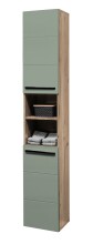 Badezimmer-Set >Vista< (3-tlg.) in Viking Oak / Schilfgrün - 120x190x31 (BxHxT)