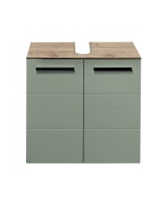Badezimmer-Set >Vista< (3-tlg.) in Viking Oak / Schilfgrün - 115x190x31 (BxHxT)