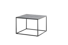 Couchtisch >FARGO< in grau / schwarz, Metall / Glas...