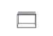 Couchtisch >FARGO< in grau / schwarz, Metall / Glas - 60x45x60cm (BxHxT)