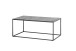Couchtisch >FARGO< in grau / schwarz, Metall / Glas - 110x45x60cm (BxHxT)