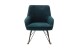 Schaukelstuhl >HOPKINS < in olive, Polyester/ Metall/ Buche - 69x91x80cm (BxHxT)
