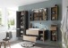 Waschbeckenunterschrank >Memphis< Grau / Artisan Eiche Dekor - 110x54x53cm (BxHxT)