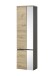 Hängeschrank >Memphis< Grau / Artisan Eiche Dekor - 50x176x31cm (BxHxT)