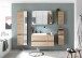 Badezimmer-Set >Memphis< (5-tlg. ) Grau / Artisan Eiche Dekor - 230x176x53 (BxHxT)