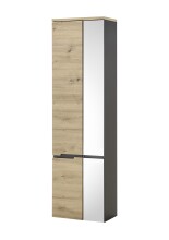 Badezimmer-Set >Memphis< (3-tlg. ) Grau / Artisan Eiche Dekor - 180x176x53 (BxHxT)