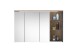 Badezimmer-Set >Memphis< (4-tlg. ) Grau / Artisan Eiche Dekor - 160x176x53 (BxHxT)