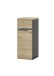 Badezimmer-Set >Memphis< (4-tlg. ) Grau / Artisan Eiche Dekor - 160x176x53 (BxHxT)