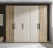 Drehtürenschrank >Danao< 5 Türen, Mauvella Oak / Kashmir - 250,8x227,7x60 (BxHxT)