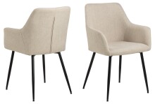 Essgruppe >Cadiz< (5-teilig) beige Eiche Dekor - 75x120 (HxD)