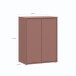 Kommode >ALICE SPRINGS< 2 Türen, push to open, terrakottafarbig - 74,5x99,1x41,5cm (BxHxT)