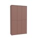Schuhschrank >ALICE SPRINGS< 6 Türen, push to open, terrakottafarbig - 109,2x191,9x34,9cm (BxHxT)