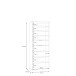 Schuhschrank >ALICE SPRINGS< 4 Türen, push to open, sandfarbig - 74,5x191,9x34,9cm (BxHxT)