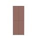 Schuhschrank >ALICE SPRINGS< 4 türen, push to open, terrakottafarbig - 74,5x191,9x34,9cm (BxHxT)