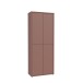 Schuhschrank >ALICE SPRINGS< 4 türen, push to open, terrakottafarbig - 74,5x191,9x34,9cm (BxHxT)