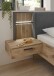 Schlafzimmer-Set >Daria< (4-teilig) Kleiderschrank, Bett, Kommode, Viking Oak Dekor  / Graphit