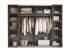 Schlafzimmer-Set >Daria< (4-teilig) Kleiderschrank, Bett, Kommode, Viking Oak Dekor  / Graphit