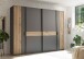 Schlafzimmer-Set >Daria< (3-teilig) Kleiderschrank, Bett, Kommode, Viking Oak Dekor / graphit