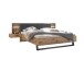 Schlafzimmer-Set >Daria< (3-teilig) Kleiderschrank, Bett, Kommode, Viking Oak Dekor / graphit