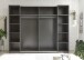 Schlafzimmer-Set >Daria< (3-teilig) Kleiderschrank, Passepartout , Bett, Viking Oak / Graphit
