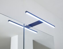 Badezimmer-Set >Denver< (4-tlg.) in grau / Evoke Eiche Dekor - 200x195x35 (BxHxT)