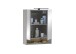 Badezimmer-Set >Denver< (4-tlg.) in grau / Evoke Eiche Dekor - 200x195x35 (BxHxT)