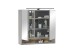Badezimmer-Set >Denver< (4-tlg.) in grau / Evoke Eiche Dekor - 220x195x35 (BxHxT)