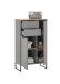 Badezimmer-Set >Denver< (3-tlg.) in grau matt / Evoke Eiche Dekor - 140x195x35 (BxHxT)