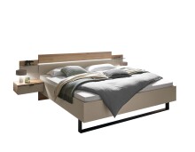 Schlafzimmer-Set >Danao< (3-teilig) in Mauvella Oak Dekor / Kashmir