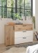 Schlafzimmer-Set >Daria< (3-teilig) Kleiderschrank, Doppelbett, Kommode,  Viking Oak / weiss
