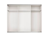 Schlafzimmer-Set >Daria< (2-teilig) Kleiderschrank mit Spiegel, Doppelbett, Viking Oak / weiss