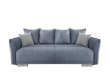 Schlafsofa >Phedra< in 9754 Corto grau-braun, Mikrofaser / Stoff - 242x90x131cm (BxHxT)