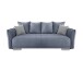 Schlafsofa >Phedra< in 9754 Corto grau-braun, Mikrofaser / Stoff - 242x90x131cm (BxHxT)