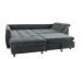 Polsterecke >Allin< Schlaffunktion, 6 Kissen, Bezug anthrazit/denim - 250x66x190 (BxHxT)