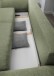 Schlafsofa >Phedra< in 9757 Corto grün, Mikrofaser/Stoff - 242x90x131cm (BxHxT)