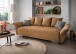 Schlafsofa >Phedra< in 9760 Corto curry, Mikrofaser/Stoff - 242x90x131cm (BxHxT)