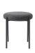 Sitzhocker (4er-Set) >PELICAN< in dunkelgrau + schwarz - 40x48x40cm (BxHxT)