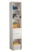 Standregal >Spice< in Weiß / Weiß Hochglanz - 45x209x35 (BxHxT)