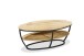 Couchtisch >Jambi 2< in Mangoholz naturbelassen, schwarz - 110x44x60 (BxHxT)