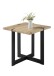 Beistelltisch >Tiago mini< in Eiche, schwarz - 45x50x45 (BxHxT)