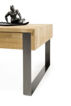 Couchtisch >Calgary< in Eiche, anthrazit - 110x41x60 (BxHxT)