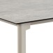 Esstisch >Palermo< in grau, Keramik / Metall - 160x75x90cm (BxHxT)