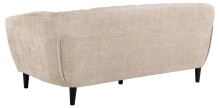 3-Sitzer >Ria< Taschenfederkern, Bezug beige, Chenille Stoff - 191x78x84cm (BxHxT)