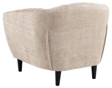 Sessel >Ria< Taschenfederkern, Bezug beige, Chenille Stoff - 97x78x84cm (BxHxT)