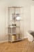 Standregal >Seaford< in grau, Metall / Hozwerkstoff - 77x185x35cm (BxHxT)
