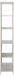 Standregal >Seaford< in grau, Metall / Hozwerkstoff - 77x185x35cm (BxHxT)
