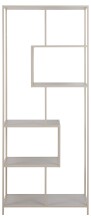 Standregal >Seaford< in grau, Metall / Holzwerkstoff - 77x185x35cm (BxHxT)